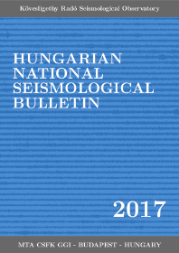 Hungarian National Seismological Bulletin 2017