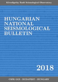 Hungarian National Seismological Bulletin 2018
